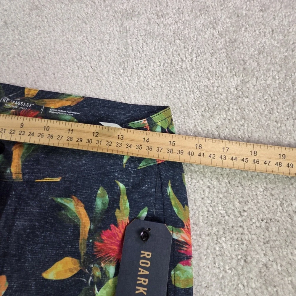 Roark Passage 18 La Selva‎ Board Shorts Mens 28 Floral Hemp Blend Surf NWT